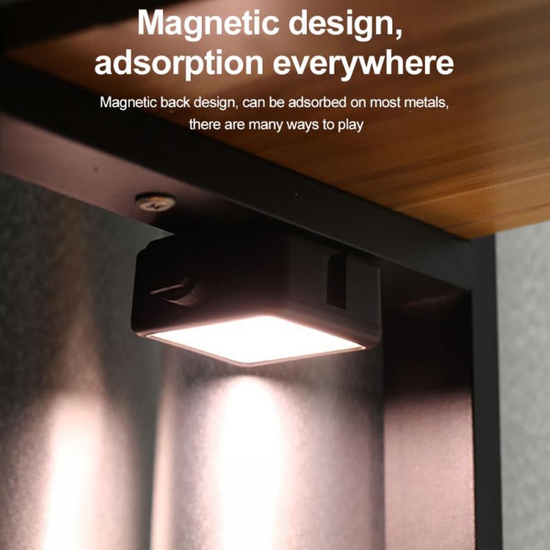 N69 mini-rgb-led-videoleuchten, mini-fotografiebeleuchtung, 360 °-vollfarbverstellung mit blitzschuh , ,2500-9000k magnete