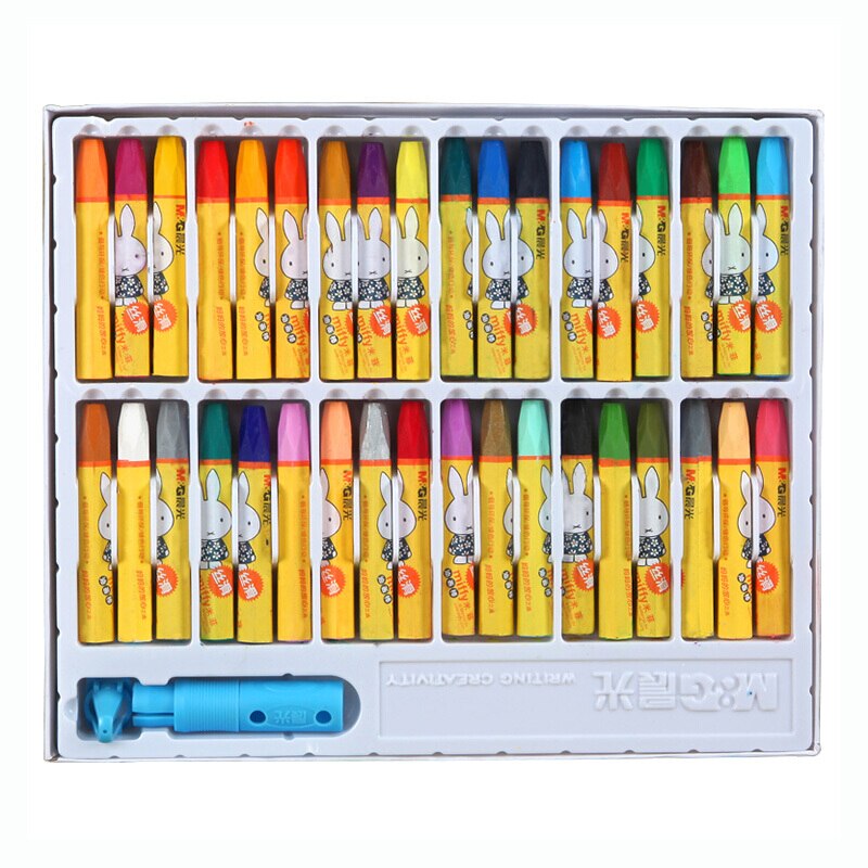 12/24/36 Colors Per Box Deli Wax Crayon Kids Oil Painting Stick Candy Color Oil Pastel Crayon Child Safety Non-toxic Pastel 0101: 36 Colors