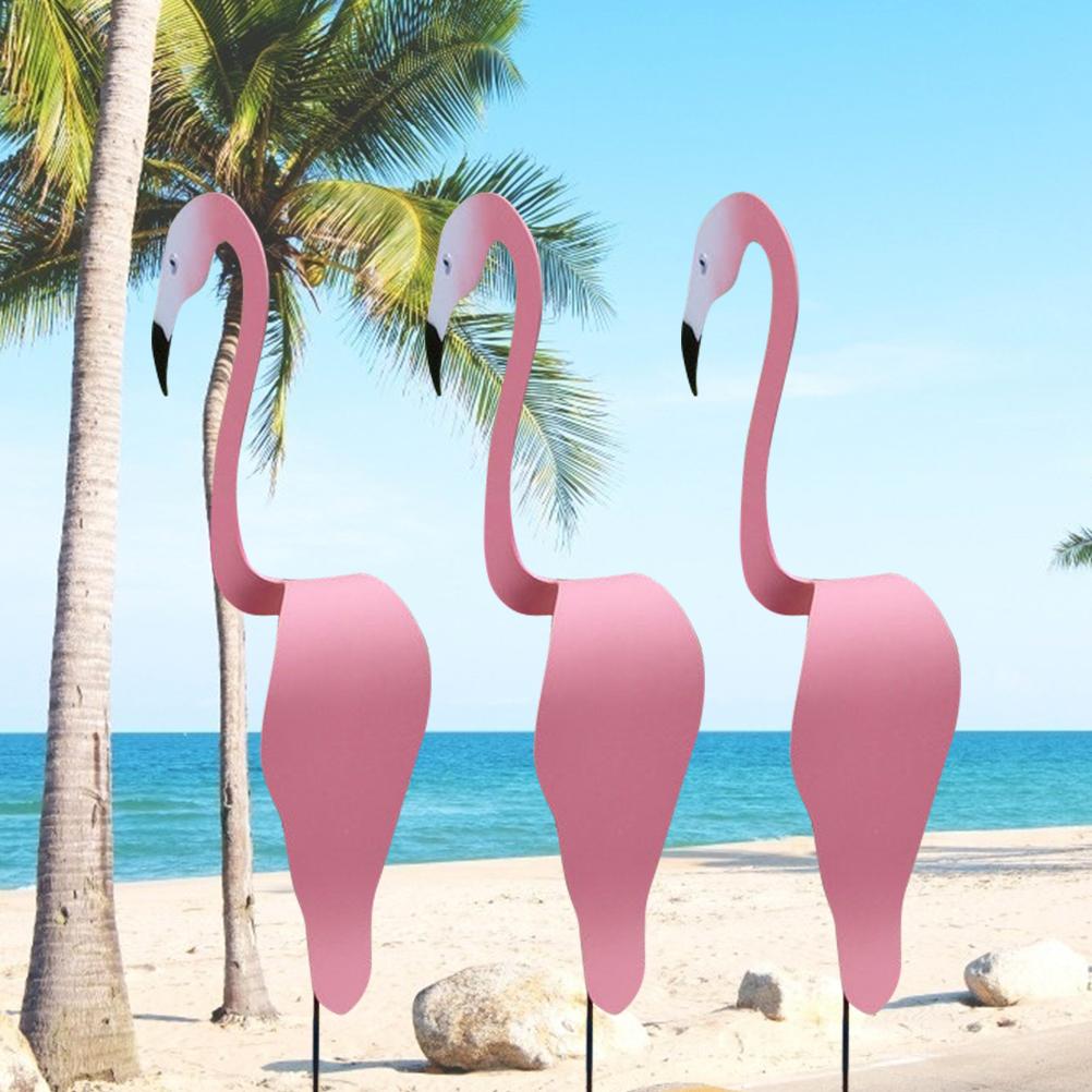 40CM Flamingo White Swirl Bird Garden Decoration A Dynamic Bird That Spin Dancing With The Breeze For Home Garden Decor