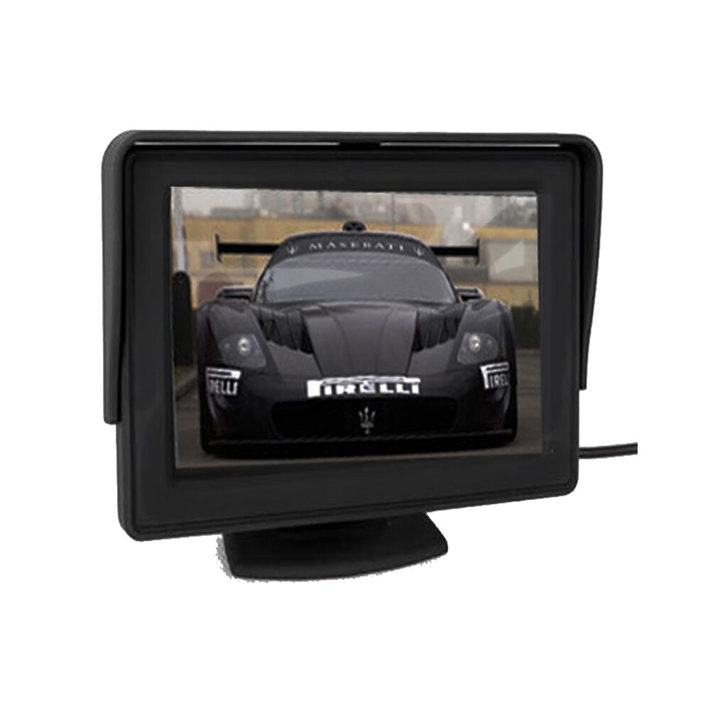 Podofo Universele 4.3 "Tft Lcd Display Car Rear View Monitor Parking Achteruitkijk-systeem Voor Backup Reverse Camera Dvd Vcd auto Tv