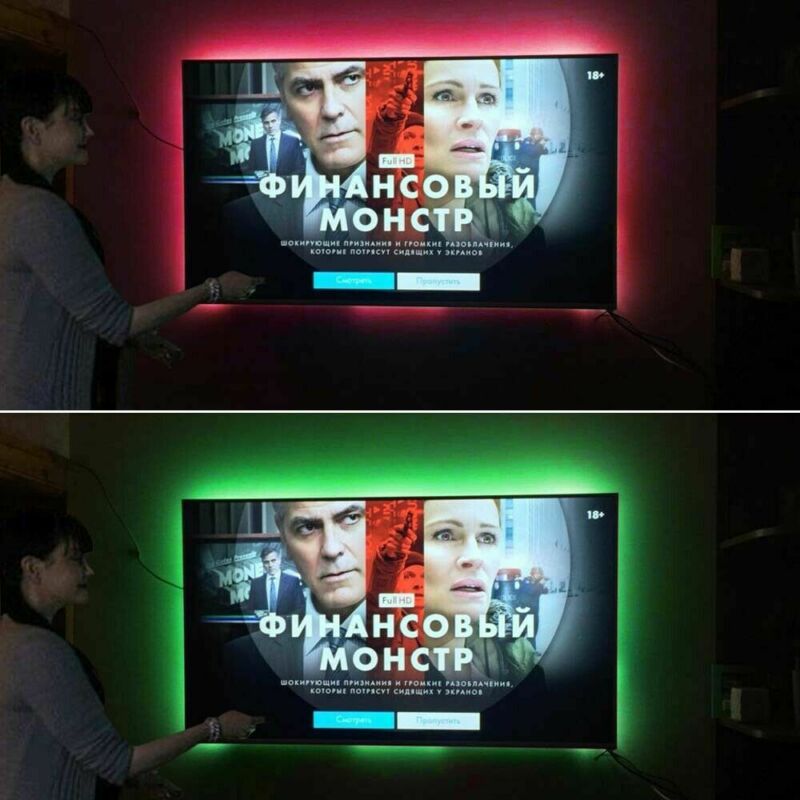 Newest USB Powered RGB 5050 LED Light Strip Computer TV Backlight Remote Waterproof Kit