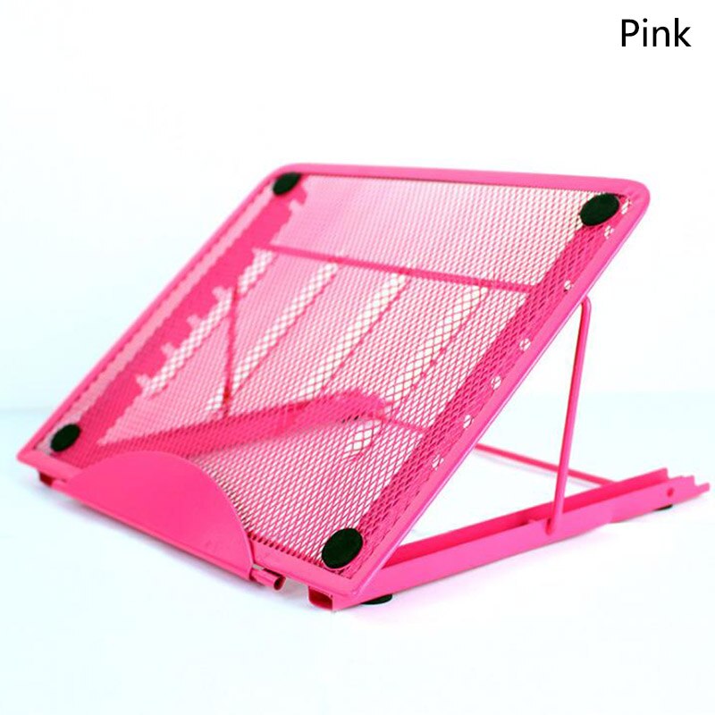 Laptop Stand for MacBook Pro Notebook Stand Foldable Aluminium Alloy Tablet Stand Bracket Laptop Holder for Notebook: Pink
