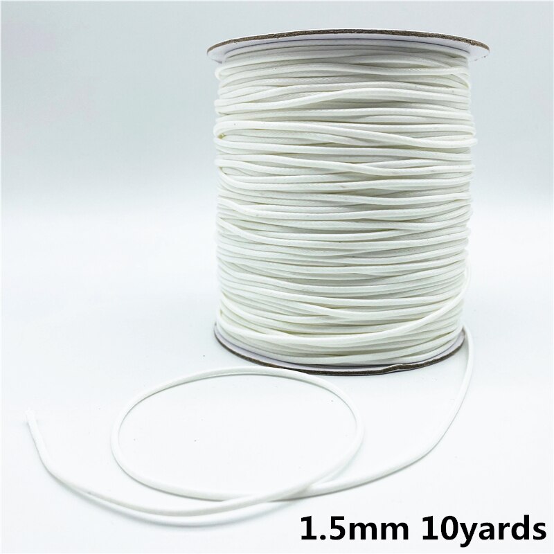 0.5mm/0.8mm/1mm/1.5mm/2mm cordon de coton ciré corde fil ciré cordon sangle collier corde pour la fabrication de bijoux: Couleur chocolat