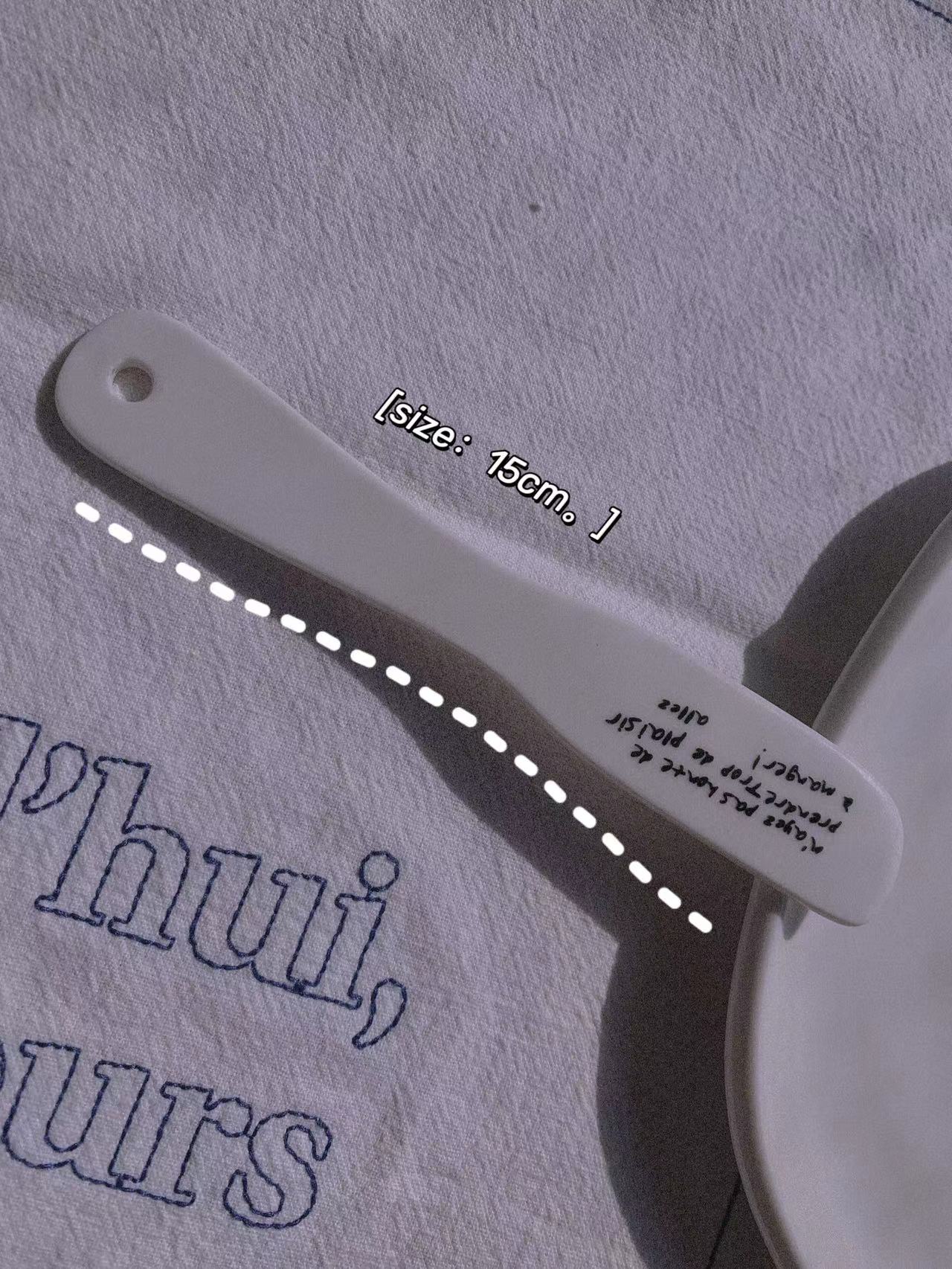 Koreaanse Stijl Decoratieve Plaat Onregelmatige Keramische Diner Platen Platen Keramische Dessertbord Ontbijt Kom Franse Brief: Ceramic butter spatu