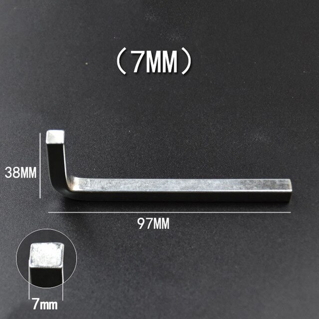 1 sztuk L kształt kwadratowy klucz głowy garnitur 3-10mm klucz kwadratowy 4 punkt klucz śrubokręt zestaw dla bezpieczeństwa śrubin samogwintujące napęd: 7mm