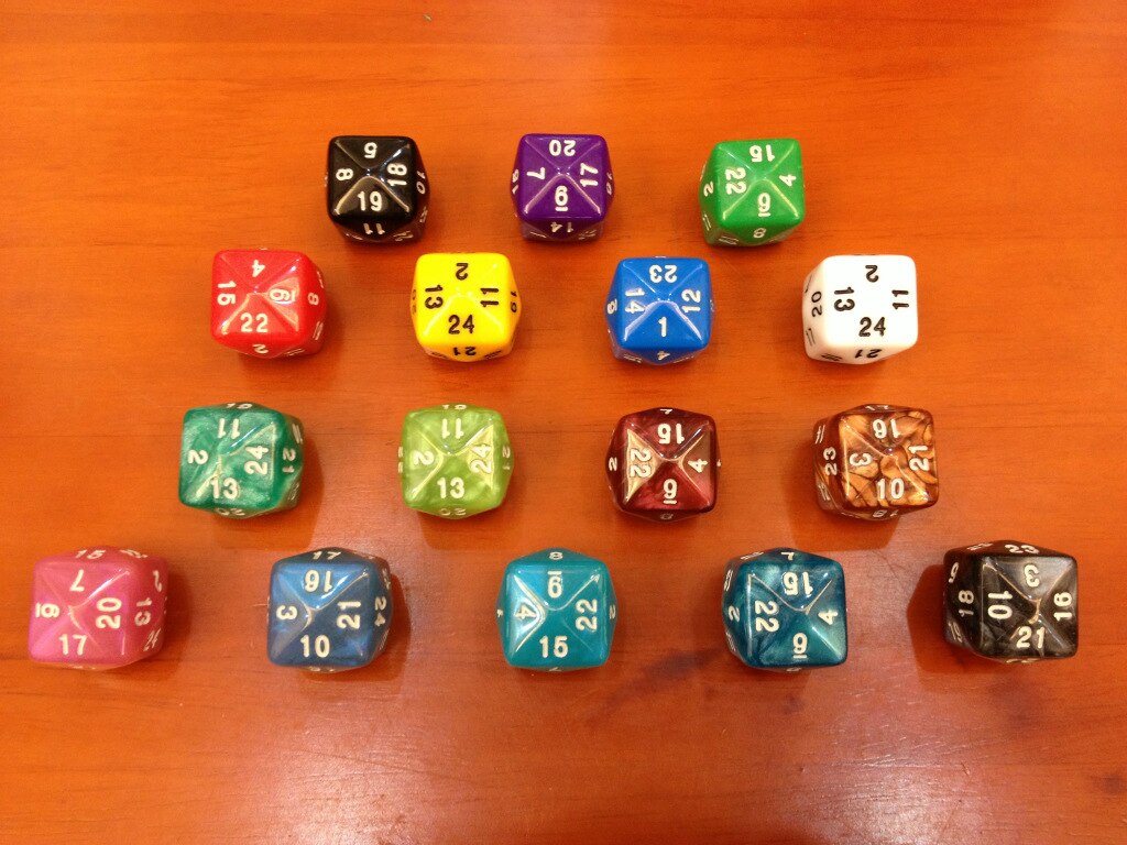 24 Surface Dice Twenty Four Sides Dice 24 Surface 24 dian Game with Numbers Dice Children Teaching Interest Props Teaching Mater