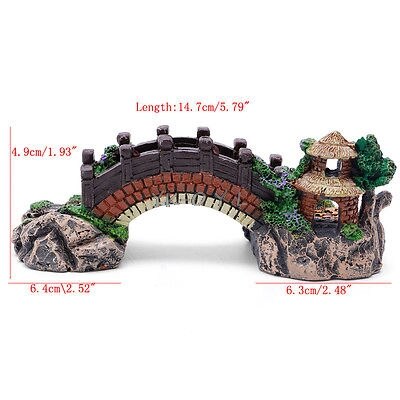 Aquarium Decoratie Aquarium Brug Landschap Ornamenten Pavilion Boom Hars