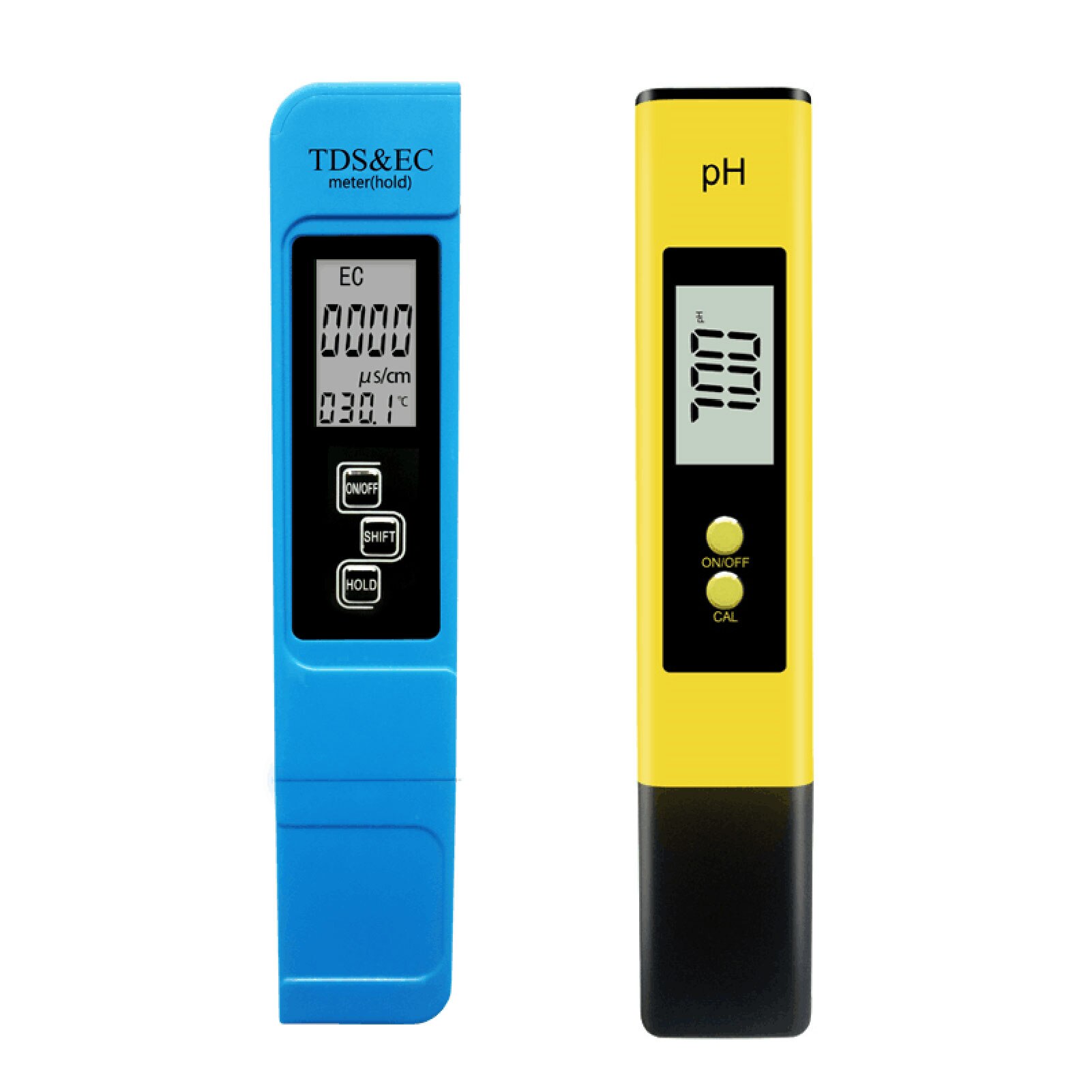 Ph Meter Water Detector Ph Acidometer Ph Waarde Test Prod Ec & Tds Geleidbaarheid Water Testen Pen Meter: Blue yellow
