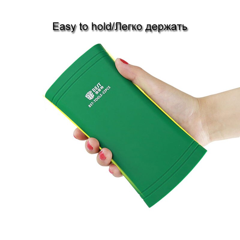 Juego de destornilladores de precisión BST-8930A 22 en 1, juego de destornilladores minimagnéticos, herramienta de reparación para Iphone y Samsung con cámara para teléfono móvil iPad