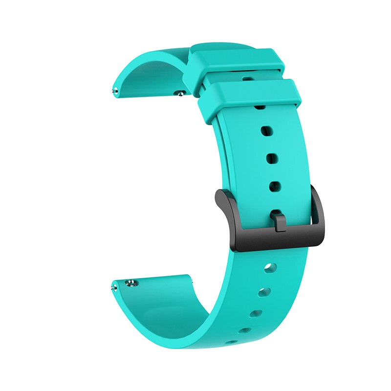 Correa de reloj de silicona de 20mm para Xiaomi Huami Amazfit GTS/GTR 42mm pulsera de reloj inteligente pulsera de repuesto deportivo: Mint Green