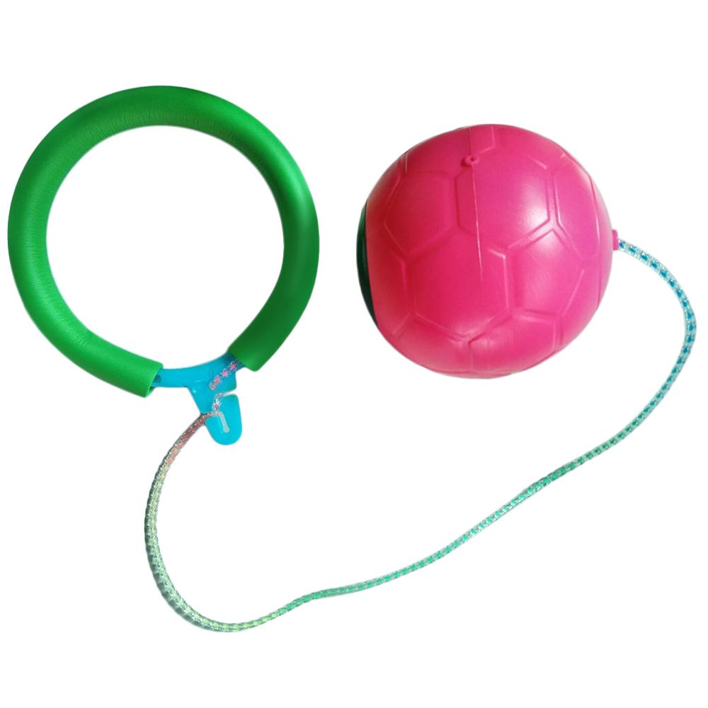 6 färger hoppa boll utomhus kul leksak bollar klassisk hoppa leksak fitness utrustning leksak uppmuntra barn att träna: Grön