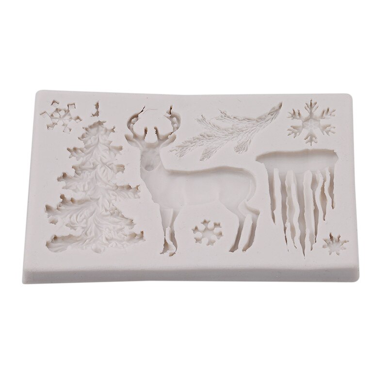 Silicone Moule À Cake De Noël Renne Forme Fondant Moule DIY Gâteau Pâtisserie Cuisine Accessoires De Cuisson De Décoration De Gâteau Outils