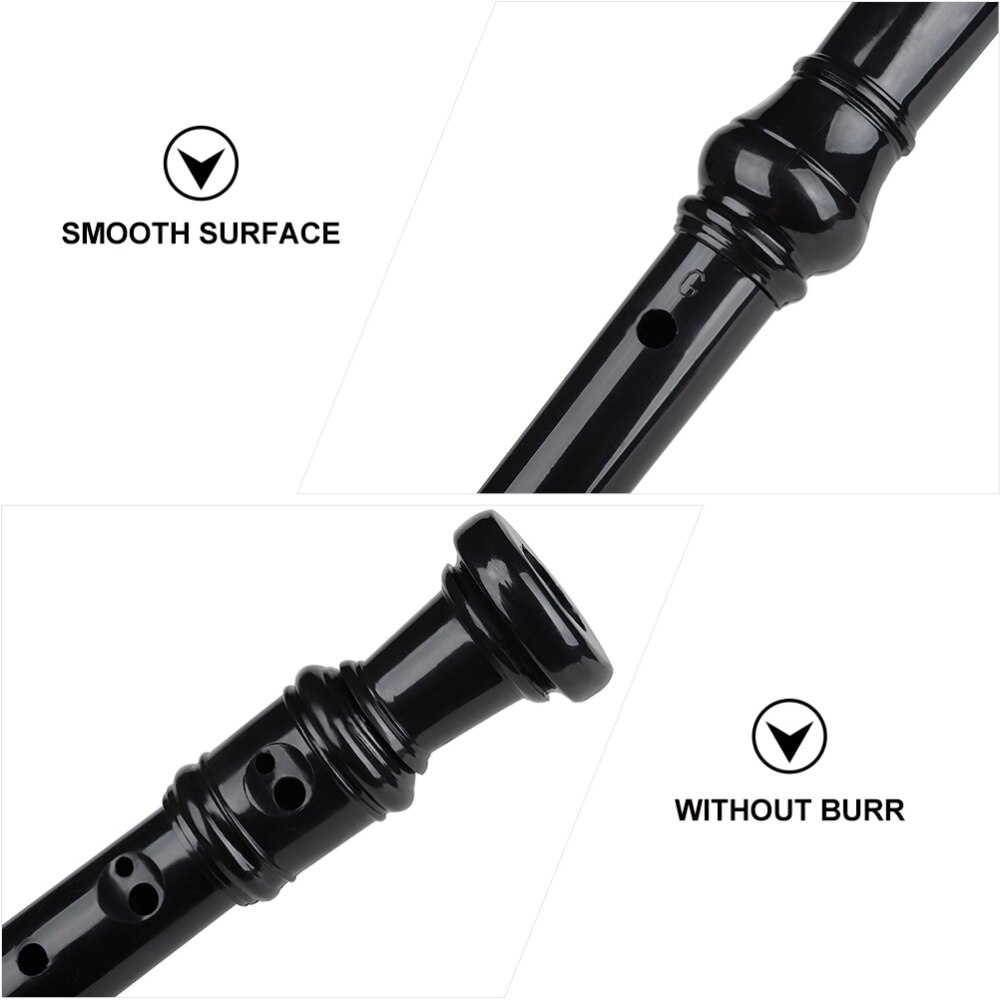 1 Set Premium Abs Fluit Recorder Fluit Met Instructie En Reiniging Staaf