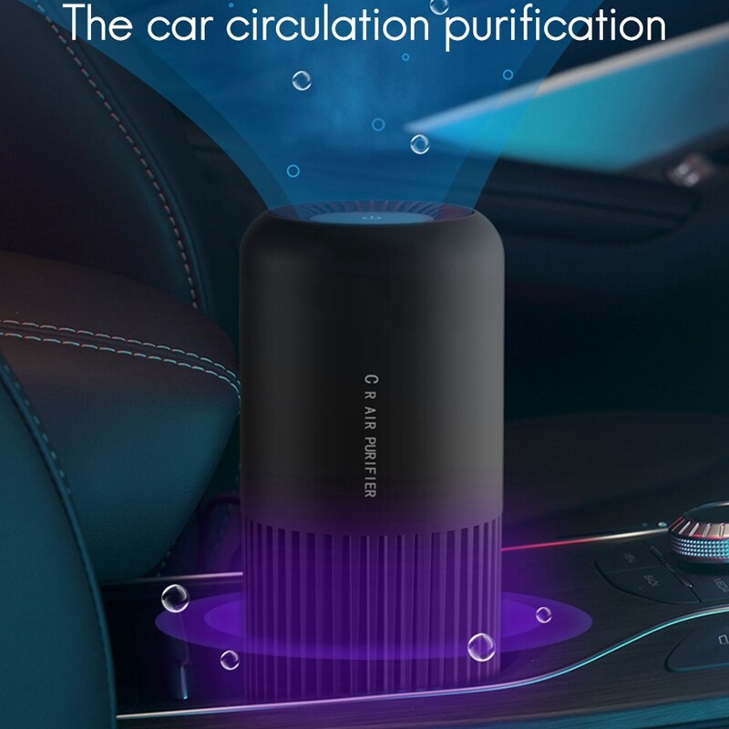 Air Purifiers for Home Car Allergies Pets Hair Smoke Dust Airborne Contaminants Silent ,for Bedroom Office Car
