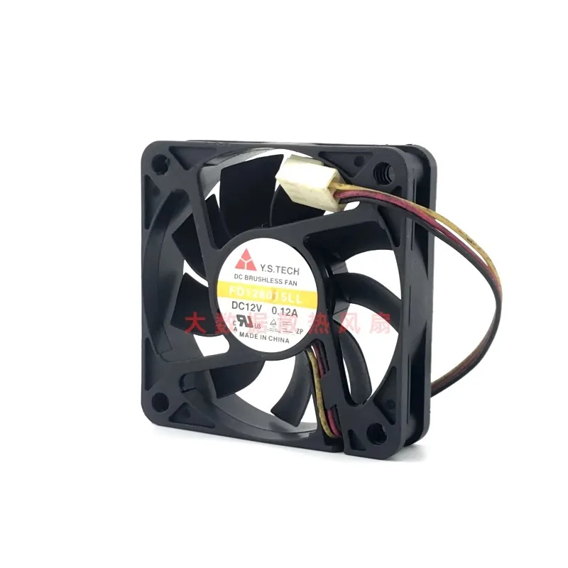 Fan for Y.S.TECH FD126015LL 6015 DC12V 0.12A Silent Cooling Fan 6CM 60*60*15mm