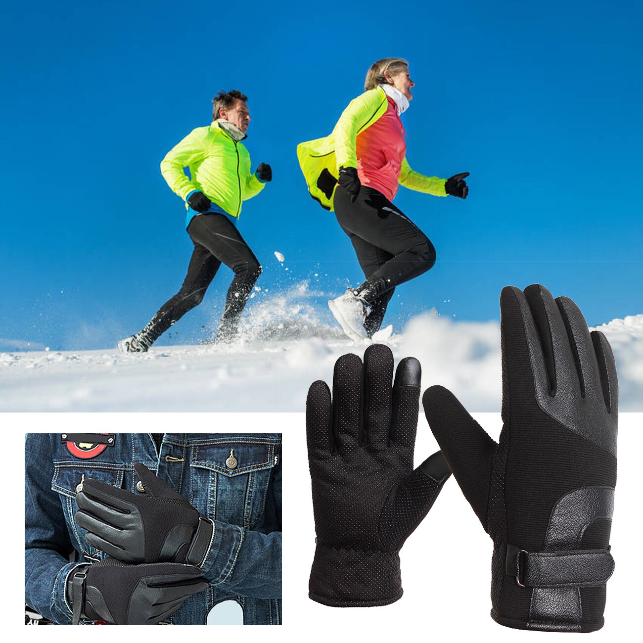 Golovejoy DB01 Motorhandschoenen Anti-Slip Winddicht Winter Handschoenen Touch Screen Volledige Vinger Handschoenen Voor Outdoor Sport Rijden
