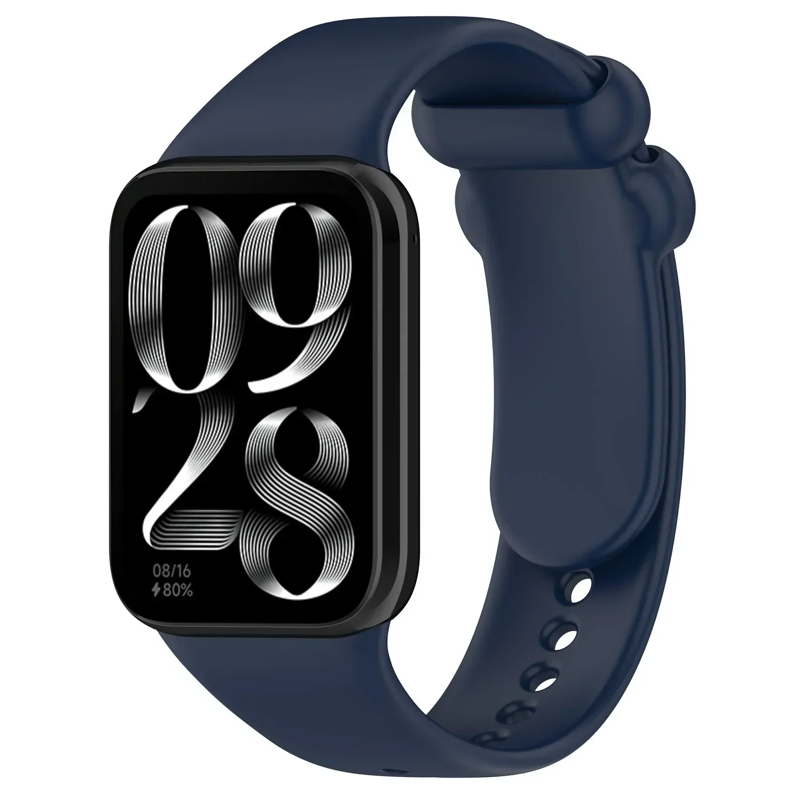 Silikoniranneke xiaomi mi band 8 9 pro sport -älykellolle, korvaava ranneke xiaomi redmi watch 5 4 -ranneketarvikkeet: Sininen vaaleanpunainen / 14mm