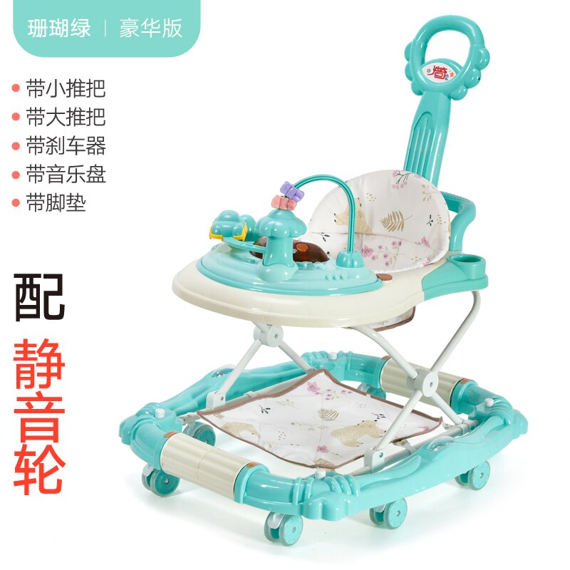 Multi-fonction bébé enfant en bas âge pousser anti-retournement walker 6-7-9-12 mois bébé jouets: blue11