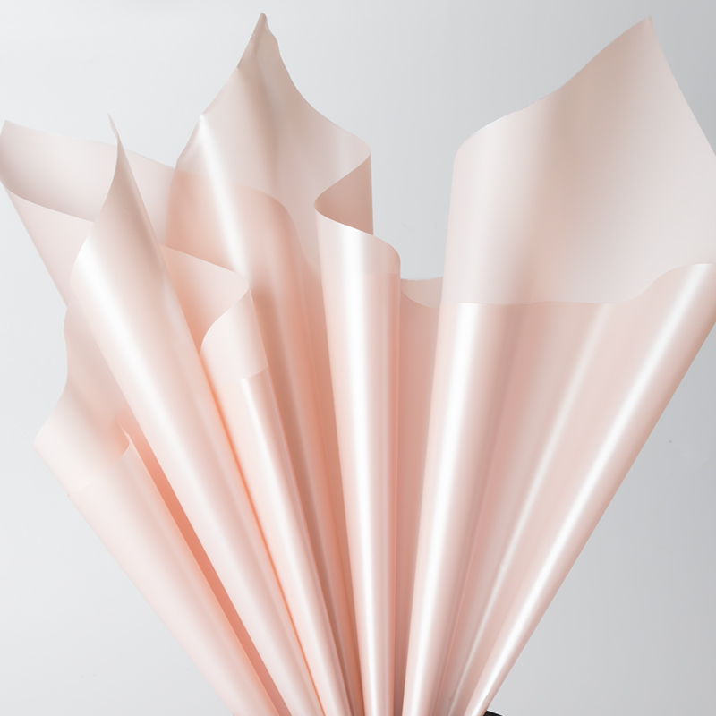 20Pcs Koreaanse Cloud Brokaat Zijde Satijn Textuur Film Opp Bloem Inpakpapier Boeket Bloemen Bloem Winkel Materialen: Rose pink
