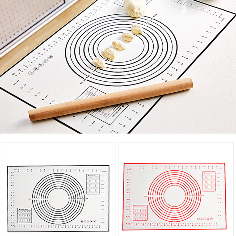 Silicone Baking Mat Pizza Dough Maker Pastry Kitchen Gadgets Cooking Tools Utensils Bakeware Kneading Accessories Lot