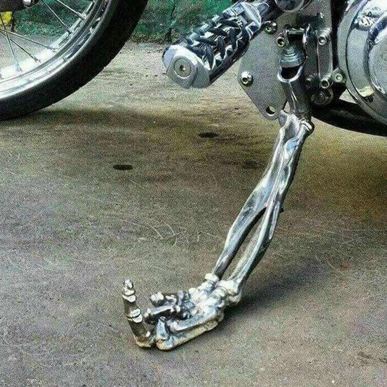 Gotico unico piccolo cavalletto moto giunti laterali del piede cavalletto cavalletto cavalletto cavalletto in lega di alluminio dito Adjus V7t2