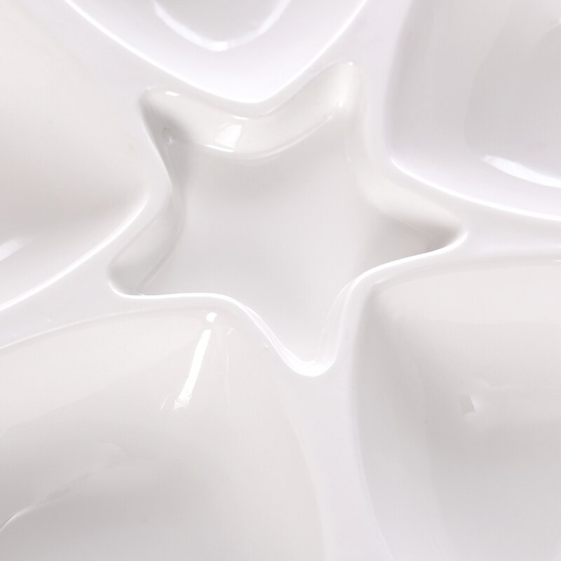 Ceramic bowl Living room fruit platter Dried fruit plate subdivision home snack plate