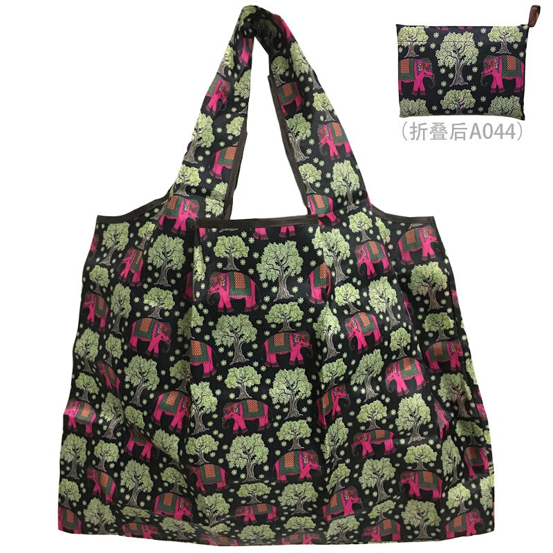 Handig Opvouwbare Boodschappentas Herbruikbare Opvouwbare Milieuvriendelijke Boodschappen Tassen Vrouwen Canvas Schoudertas: S6