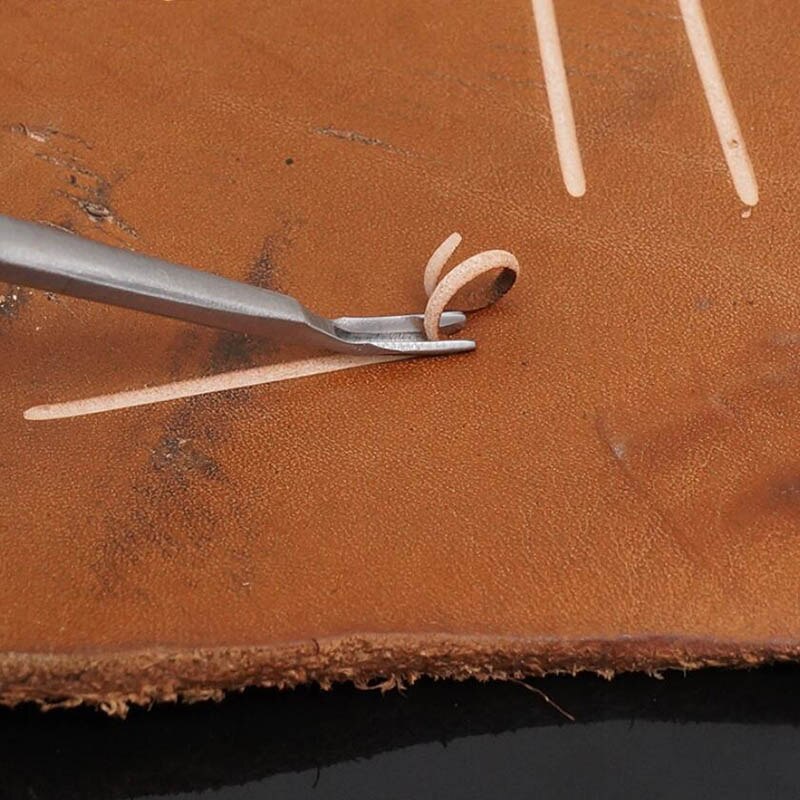 50 stücke U/V Geformt Leder Nähte Schäl Werkzeug Groover Stanzen Werkzeug Bausatz Leathercraft Rand Beveler Werkzeug