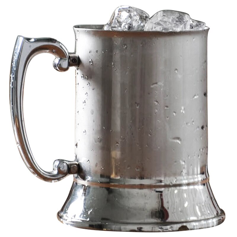 Jarra de acero inoxidable para cerveza, gran capacidad, doble pared, Moscow Mule, tazas de cobre, vasos metálicos, vino, café, vaso de vidrio