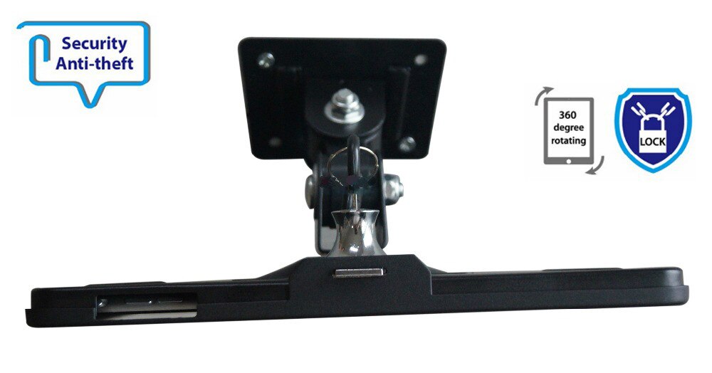 Fit for iPad 2/3/4/air/pro wall mount metal case for ipad stand display bracket tablet pc lock holder support full motion angle