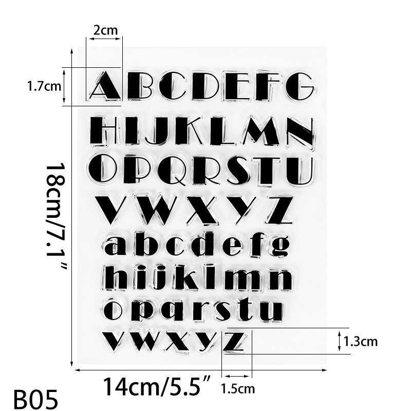 Alphabet Number Fondant Cake Stamp Silicone Clear Mold Letters Biscuit Fondant Decoration Cake Embosser Stamp Baking Tools: B05