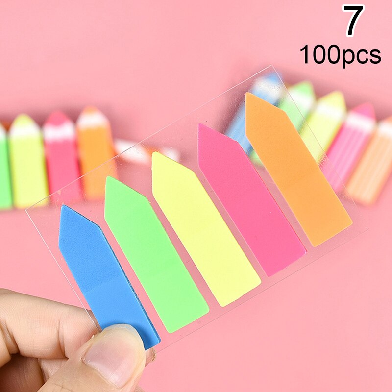 Colored Memo pad Lovely Sticky Paper Post it Note School Office Supplies: 7