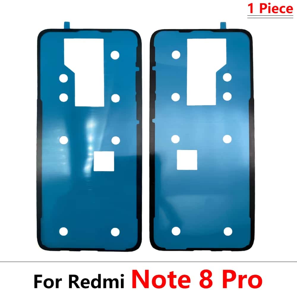 For Xiaomi Redmi Note 10 7 8 9 11 4G 12 Pro Plus 11S 9S Waterproof Adhesive Back Housing Battery Cover Glue Stickers: Transparent