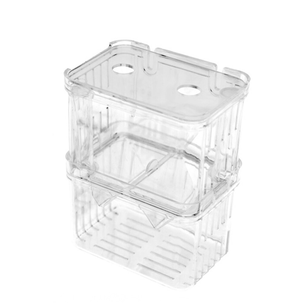 Incubateur ABS avec ventouses, fournitures pour animaux de compagnie, Aquarium, Mini maison, poisson clown, crevettes, Cage, boîte d&#39;élevage de poissons: M