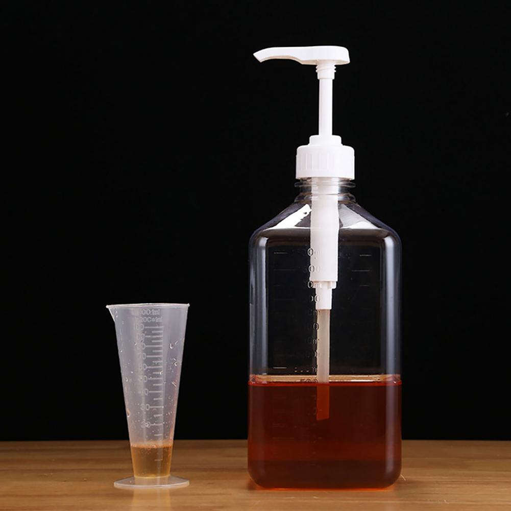 Simple Pump Bottle Multifunctional Space-saving Portable Coffee Syrup Graduated Bottle: 1