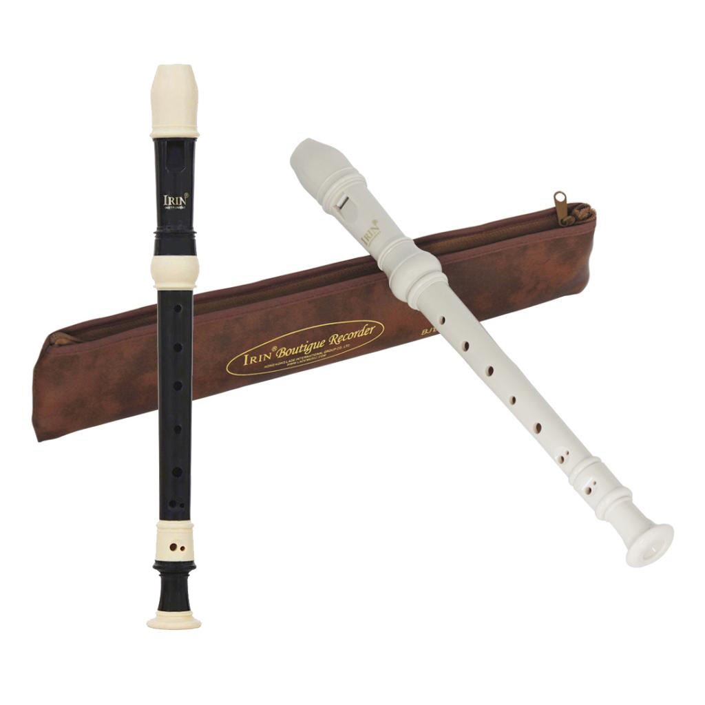 ABS Plastic 8 Hole Descant Recorder Set English Fingering Musical Woodwind Instrument Key of C