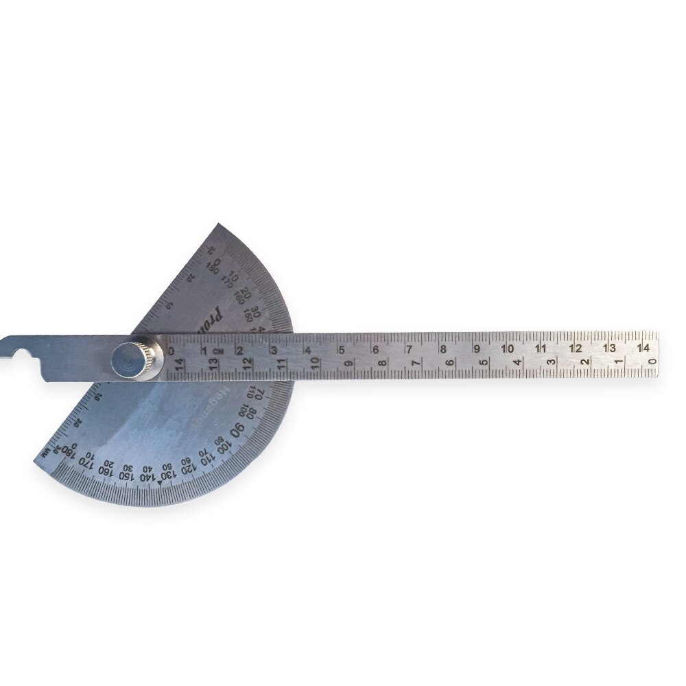 Heganus Stainless Steel Angle Protractor, 0 to 180 Degrees