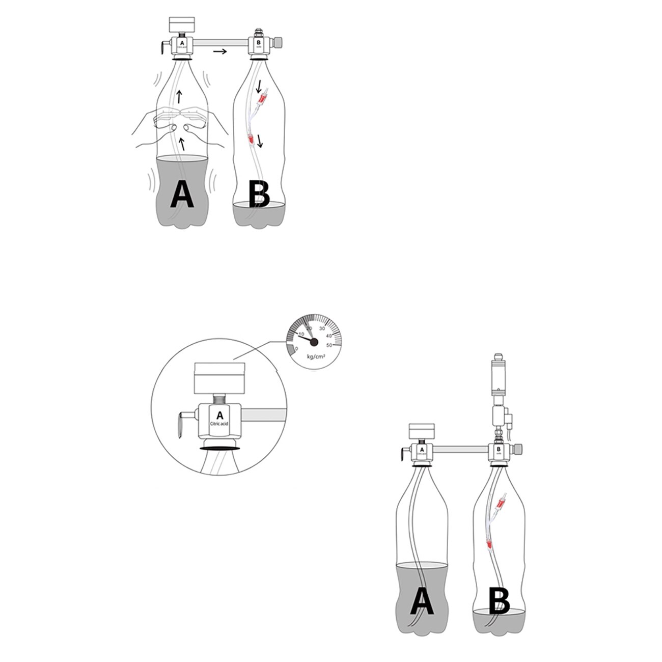 DIY CO2 Generator System Kit Aquarium CO2 Generator Bubble Counter Diffuser With Solenoid Valve For Aquatic Plant Growth