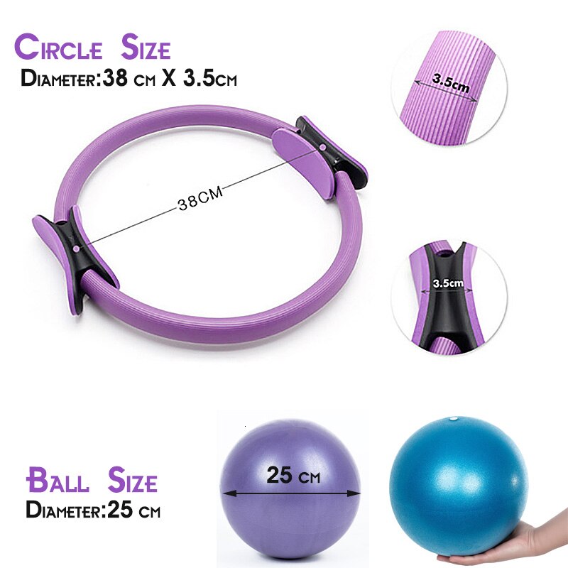 5Pcs Yoga Bal Magische Ring Pilates Circle Oefening Apparatuur Afslanken Workout Fitness Training Professionele Vrouwen Fitness