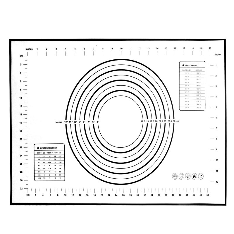 17inch Verstelbare Rvs Deegroller Met Deeg Mat Deeg Roller met 4 Verwijderbare Verstelbare Dikte Ringen: B