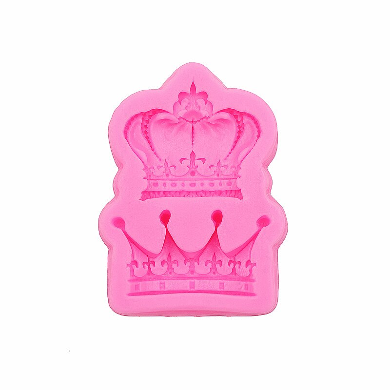Gadgets Fondant Mallen Set Van 2 Kronen Silicone Mold Fondant Topping Suikerpasta Chocolade Decoratie Beste: Default Title