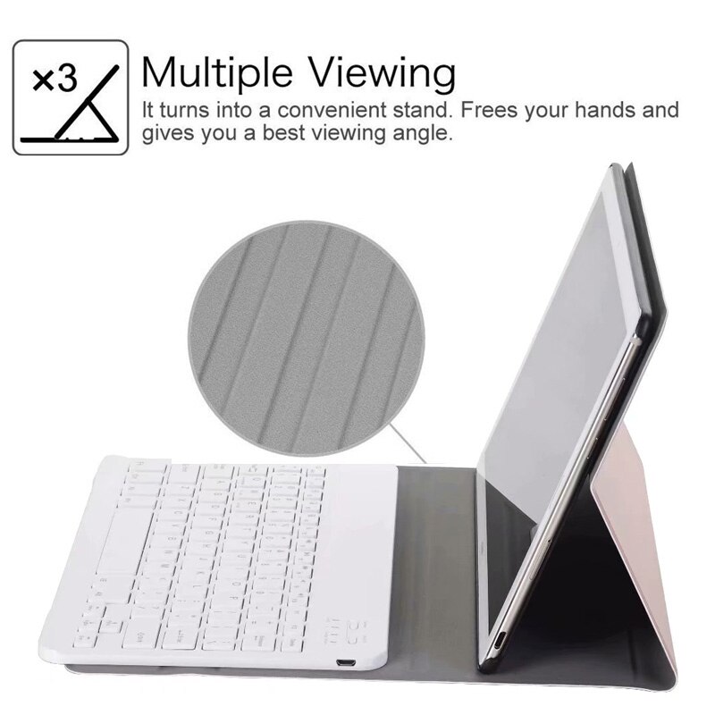 Keyboard Case Voor Huawei Mediapad T5 10 10.1 Inch AGS2-W09 AGS2-L09 AGS2-L03 Slanke Draadloze Bluetooth Keyboard Leather Cases Cove