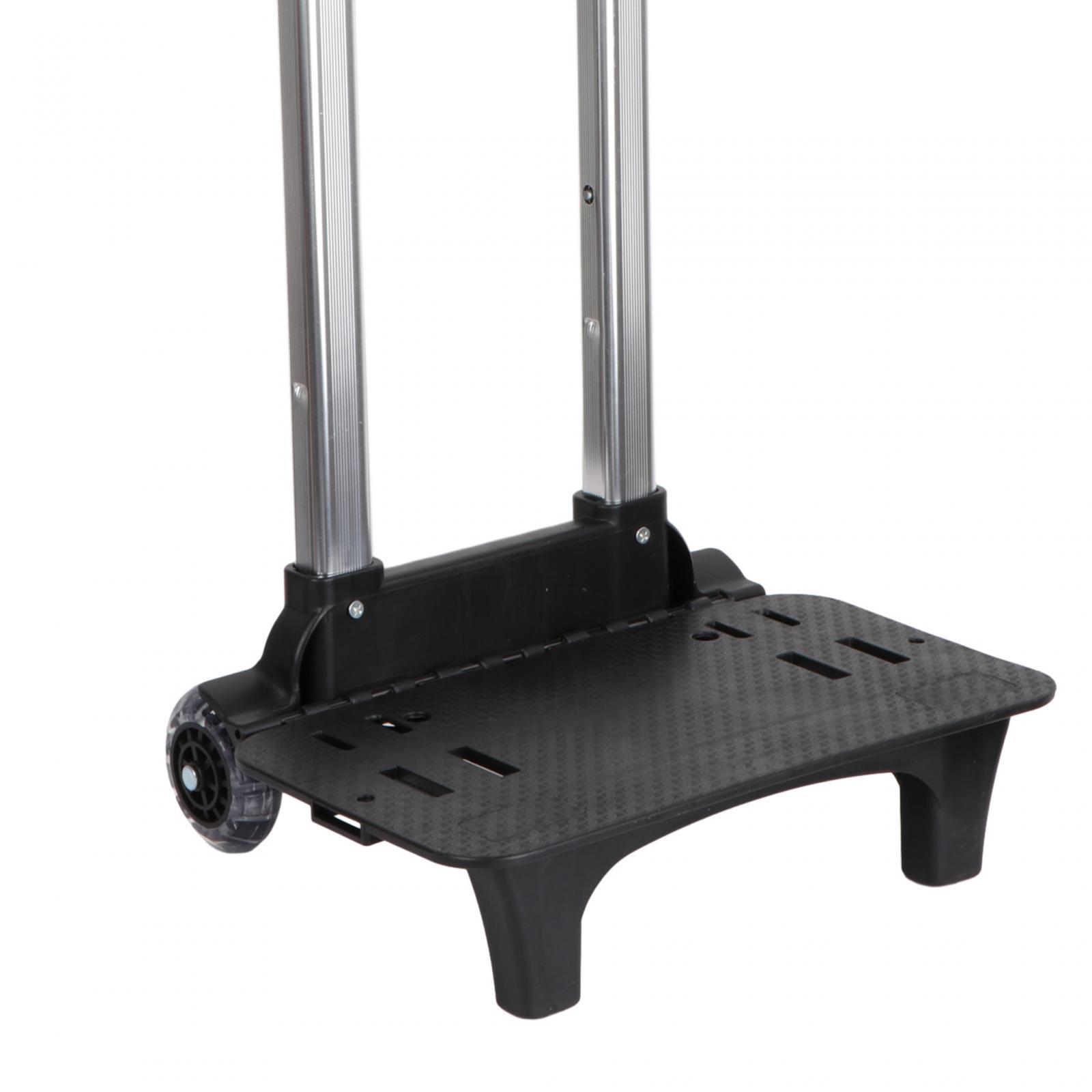 Backpack Trolley Telescopic Rod Portable Compact Collapsible Foldable Luggage Cart Wheeled Hand Trolley Backpack Hand Truck