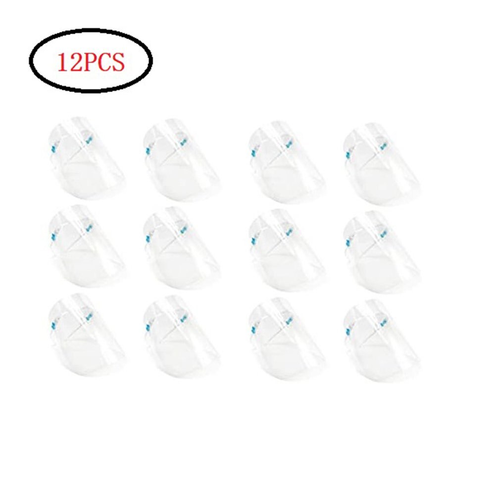 Materiaal Full Face Dubbelzijdig Beschermende Masker Mode Veiligheid Masker Verlengd Arc Anti-Fog Maskers: 12pcs