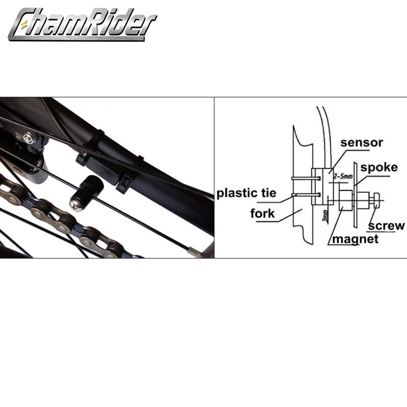 Monitor Snelheid Voor Geen Hall Sensor Motor Eletric Fiets Ebibe Externe Snelheid Senor
