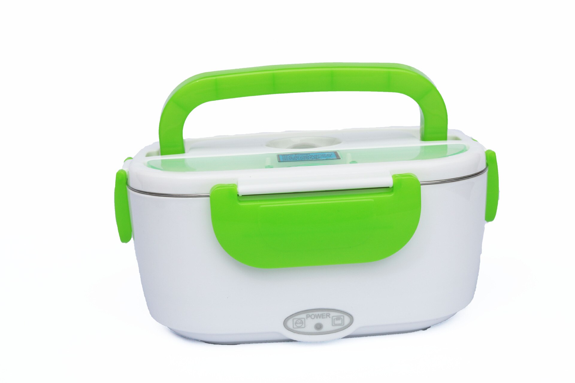 Fiambrera eléctrica de 220V de acero inoxidable con calefacción, contenedor eléctrico de alimentos para el hogar y el coche, caja de arroz de doble uso, calentador de alimentos: C
