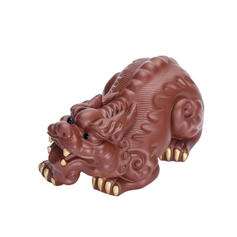 Yixing Zisha Drago tartaruga Tè animale domestico benedizione fortunata scultura fatta a mano Tè giocare a cerimonia del tè vassoio del tè può sollevare Zisha Tè giocattoli