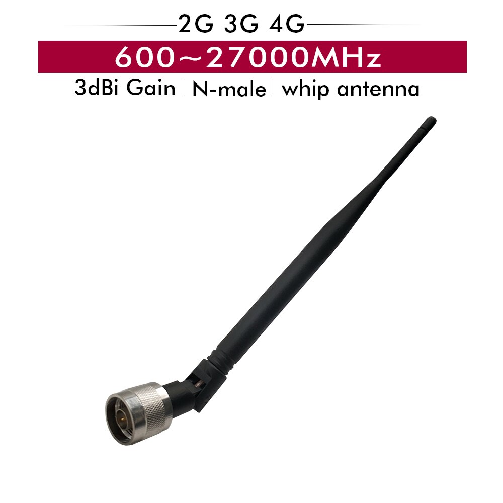Outdoor Panel Antenna+Indoor Whip Antenna+10 Meters Black Cables Accessories Set for 700~2700MHz 2G 3G 4G Mobile Signal Repeater