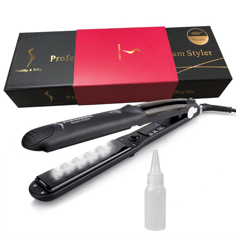 Package Steam Hair Straightener iron Argan Oil Ste. Grandado