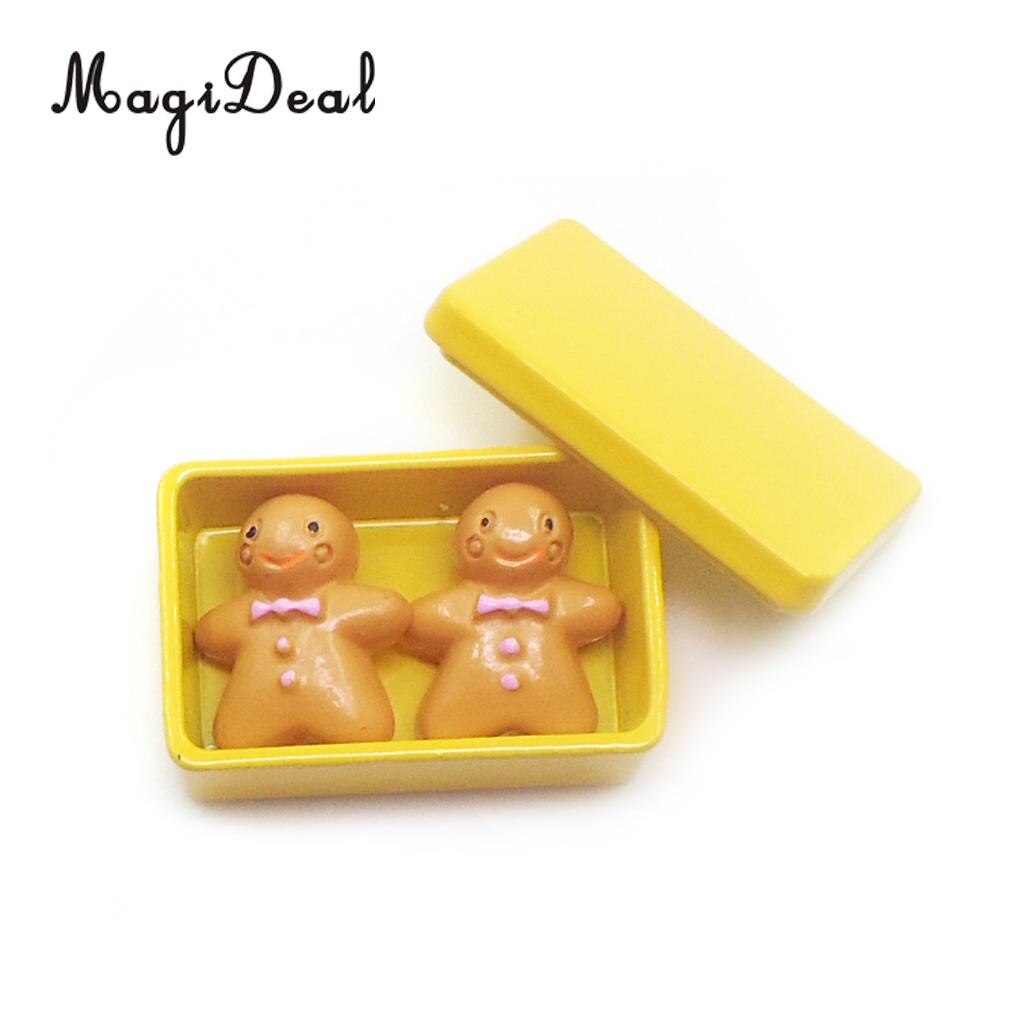 MagiDeal Lovely 1:12 Dollhouse Miniatures Kitchen Accessories Biscuit Box with 2 Pieces Cookies